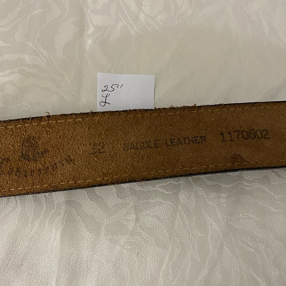 Canterbury Vintage Saddle Leather Belt Size 32 - Picture 2 of 2